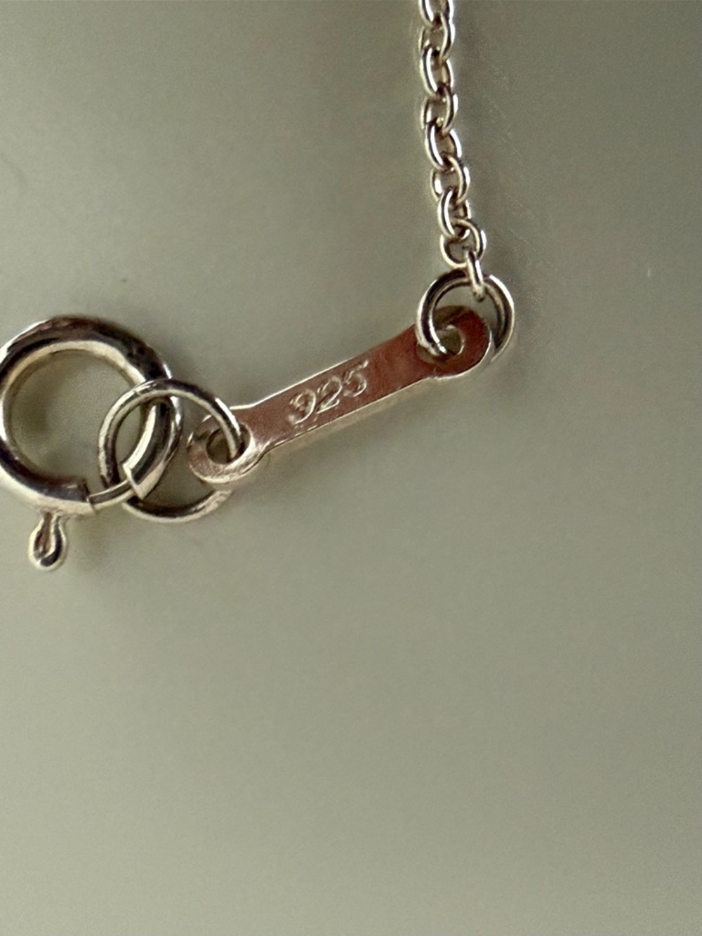 Tiffany & Co. .925 Silver Elsa Peretti Double Teardrop Necklace, PRICE FINAL - Picture 13 of 14
